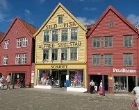 Norwegian Architecture - Bryggen in Bergen