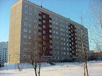 Russian Architecture - Communist Blok Apartment Building in Izhevsk