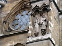 British Architecture - Detail on Westminster Abbey in London