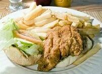 Barbadian Food - Flying fish sandwich