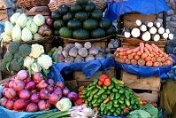 Bolivian Food - Market in Sucre