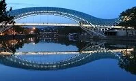 Georgian Architecture - Modern bridge in Tbilisi