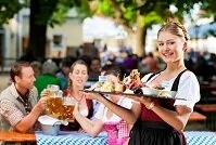 German Culture - Waitress in Bavaria