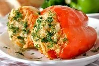 Hungarian Food - Stuffed peppers