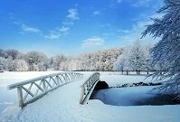 Dutch Geography - Bridge in the winter