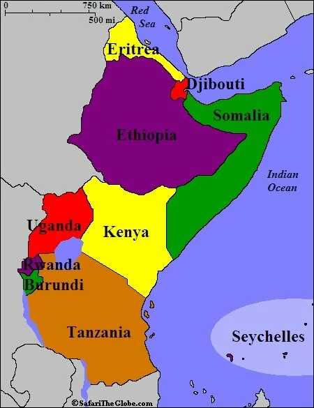 Map of East Africa