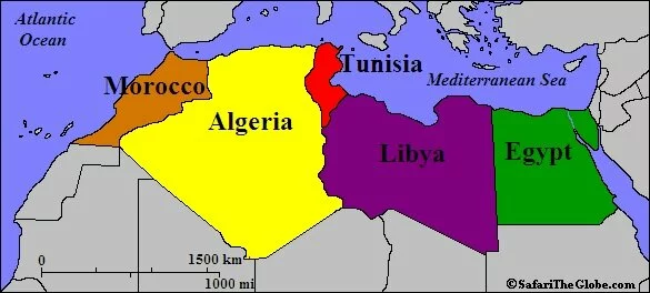 Map of North Africa