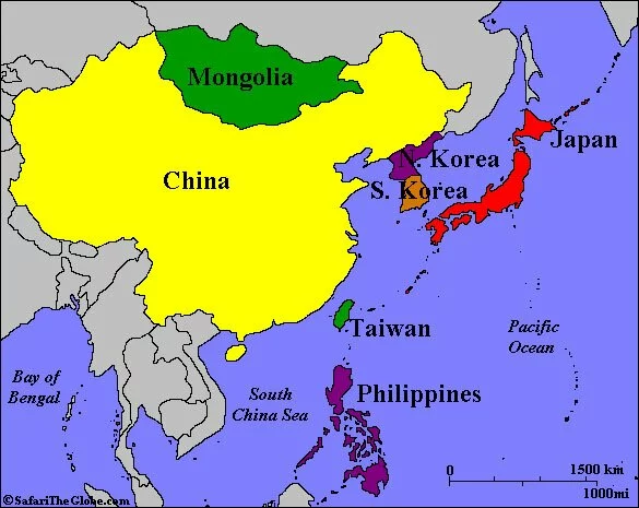 Map of the Far East