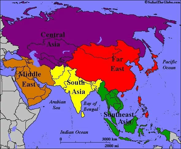 Political Map of Asia