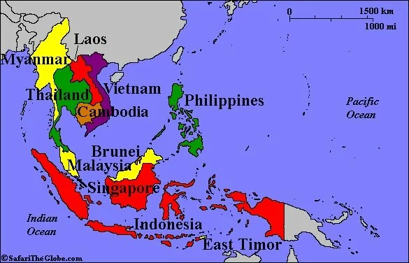 Map of Southeast Asia