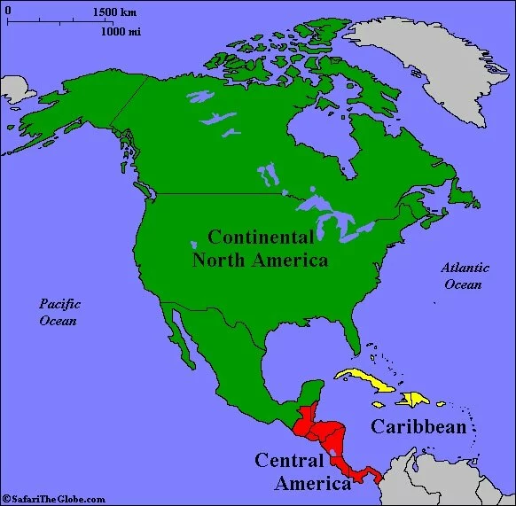 Map of North America